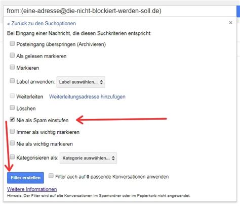 spamfilter android einstellen|Samsung Mail Spamfilter erstellen